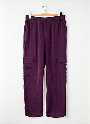 Pantalon droit taille normale taille normale violet VILA femme