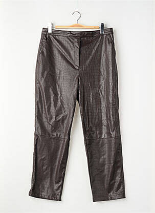 Pantalon droit marron ASTRID BLACK LABEL femme