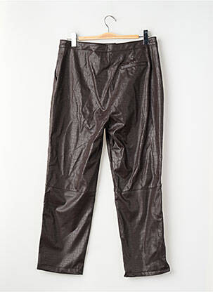 Pantalon droit marron ASTRID BLACK LABEL femme