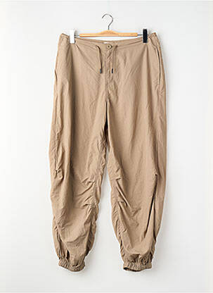 Pantalon large taille basse marron ONLY femme
