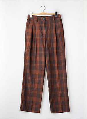 Pantalon droit marron NEON & NYLON femme
