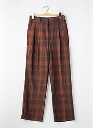 Pantalon droit marron NEON & NYLON femme