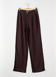 Pantalon droit coupe droite marron ONLY femme