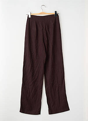 Pantalon droit coupe droite marron ONLY femme