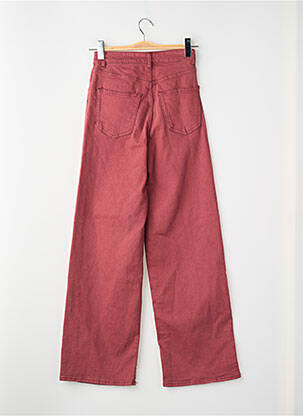 Jeans coupe droite rouge ONLY femme