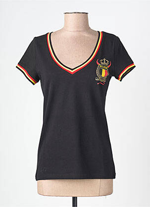 T-shirt noir ZEB STYLE LAB  femme