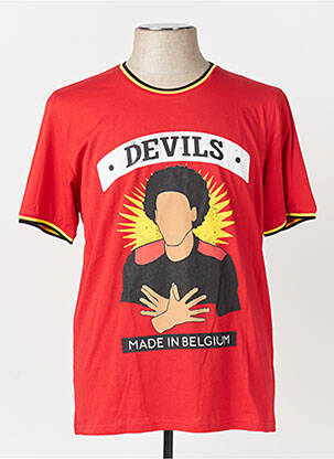 T-shirt rouge ZEB STYLE LAB  homme