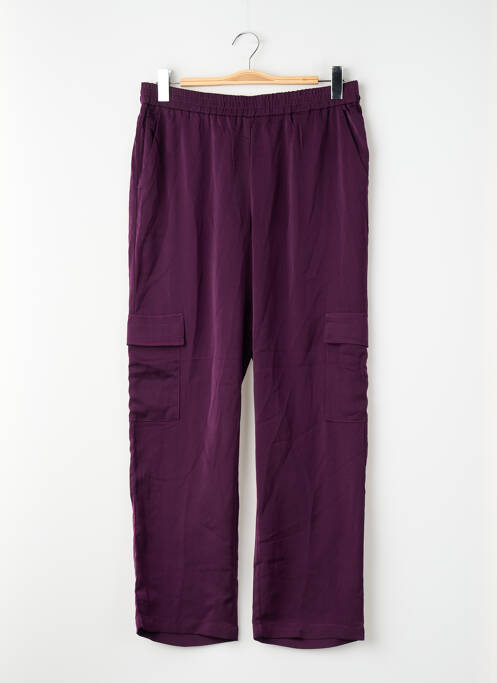 Pantalon droit taille normale taille normale violet VILA femme