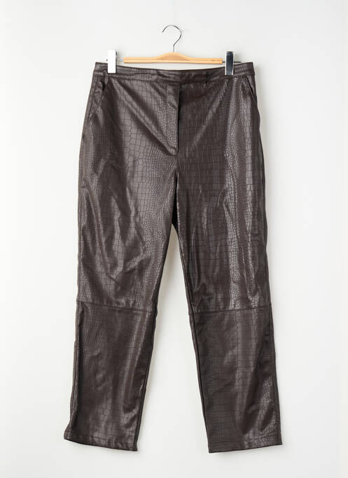Pantalon droit marron ASTRID BLACK LABEL femme