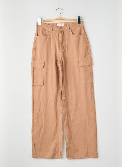 Pantalon droit marron ONLY femme