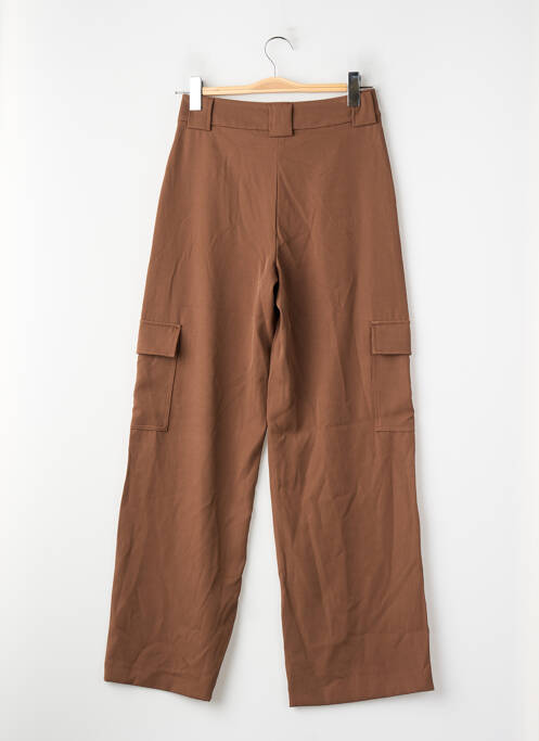 Pantalon cargo taille haute taille haute marron JACQUELINE DE YONG femme