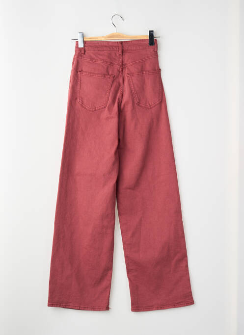 Jeans coupe droite rouge ONLY femme