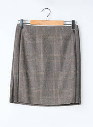 Jupe courte marron CAROLL femme