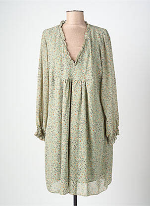 Robe mi-longue vert CHRISTY femme