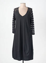 Robe mi-longue noir SUN LIGHT femme