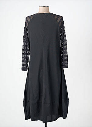 Robe mi-longue noir SUN LIGHT femme