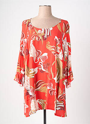 Chemisier rouge CHALOU femme