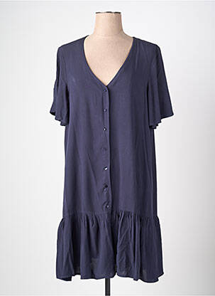Robe mi-longue bleu ESPRIT DE LA MER femme
