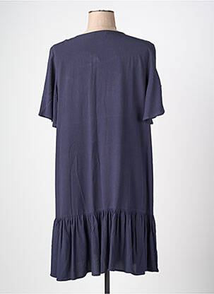 Robe mi-longue bleu ESPRIT DE LA MER femme