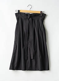 Jupe mi-longue gris OPULLENCE femme