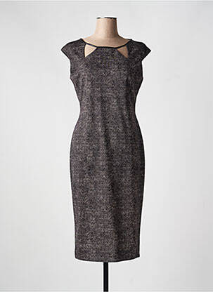 Robe mi-longue noir IMPERIAL femme
