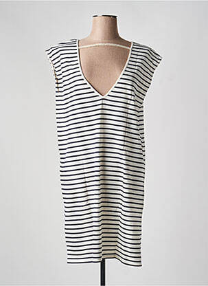 Robe courte blanc DES PETITS HAUTS femme