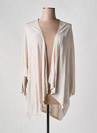Gilet manches longues beige POLES femme