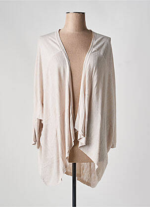 Gilet manches longues beige POLES femme