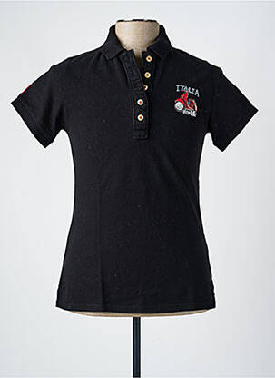 Polo noir HIP WAY femme
