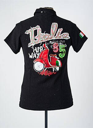 Polo noir HIP WAY femme