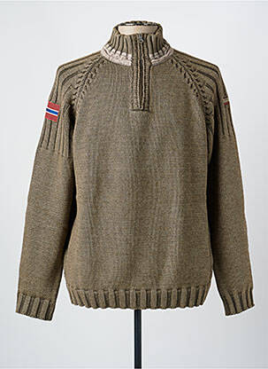 Pull marron NAPAPIJRI homme