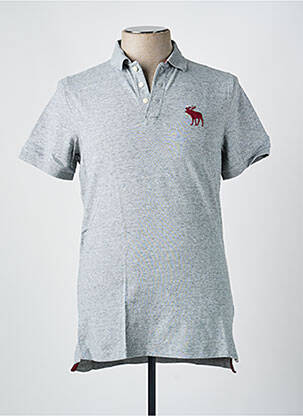 Polo gris ABERCROMBIE & FITCH homme