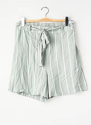 Short coupe droite vert VILA femme