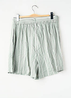 Short coupe droite vert VILA femme