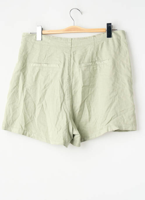 Short fermeture zippée sous rabat avec crochet taille haute vert VERO MODA femme