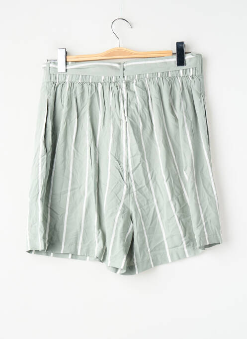 Short coupe droite vert VILA femme