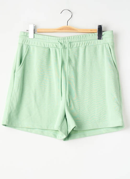 Short coupe droite taille haute vert PIECES femme