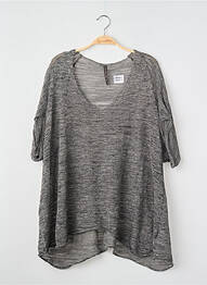 Pull tunique gris MANILA GRACE femme