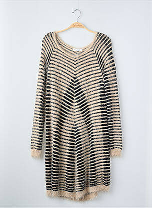 Robe mi-longue beige TWIN-SET SIMONA BARBIERI femme