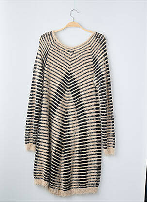 Robe mi-longue beige TWIN-SET SIMONA BARBIERI femme