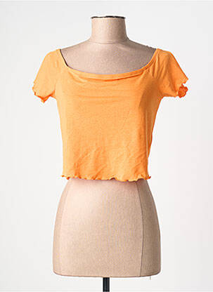 T-shirt manches courtes manches courtes orange VERO MODA femme