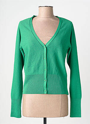 Gilet manches longues vert ASTRID BLACK LABEL femme