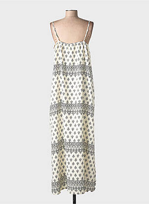 Robe courte col rond blanc VILA femme