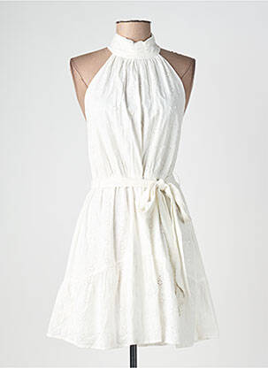 Robe courte beige MANGO femme