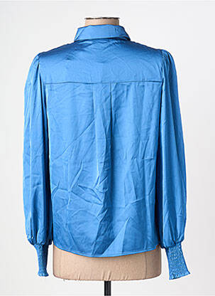 Chemisier coupe droite manches longues bleu VILA femme