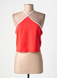 Top sans manche sans manche rouge ONLY femme