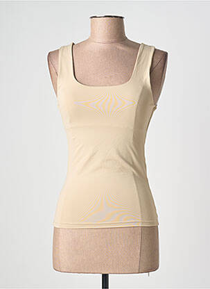 Débardeur coupe droite sans manche beige ONLY femme