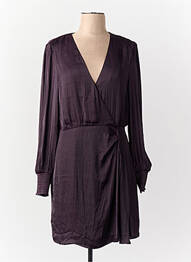 Robe mi-longue violet MORGAN femme