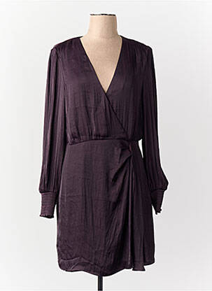 Robe mi-longue violet MORGAN femme