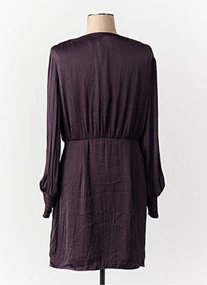 Robe mi-longue violet MORGAN femme